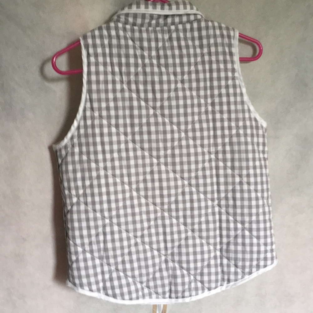 Checkered vest-size small (gray/white) - Picture 2 of 4